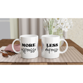 More Espresso, Less Depresso - White 11oz Ceramic Mug White 11oz Ceramic Mug White 11oz Mug Coffee Globally Fulfilled