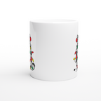 Christmas Cat - White 11oz Ceramic Mug Christmas Mug Globally Fulfilled