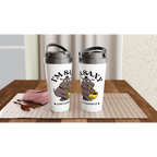 I'm Saxy And I Know It, Saxophone Hippo - White 15oz Stainless Steel Travel Mug Travel Mug animal Globally Fulfilled Music