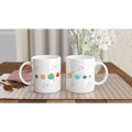 Solar System Planets - White 11oz Ceramic Mug White 11oz Ceramic Mug White 11oz Mug Globally Fulfilled Space