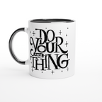 Do Your Own Thing - White 11oz Ceramic Mug with Colour Inside Colour 11oz Mug Globally Fulfilled Magic
