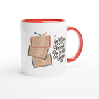 So Many Books, So Little Time - White 11oz Ceramic Mug with Colour Inside Colour 11oz Mug Globally Fulfilled Reading