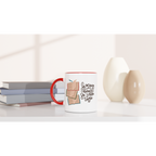 So Many Books, So Little Time - White 11oz Ceramic Mug with Colour Inside Colour 11oz Mug Globally Fulfilled Reading