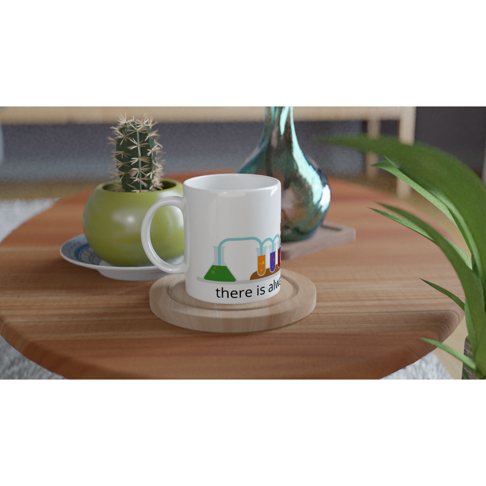 There Is Always A Solution - White 11oz Ceramic Mug White 11oz Mug Globally Fulfilled Science