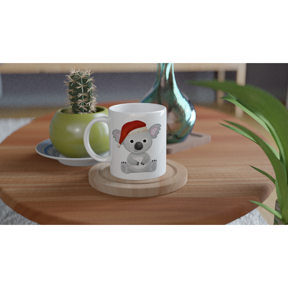 Christmas Koala - White 11oz Ceramic Mug Christmas Mug Globally Fulfilled