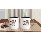 I Love You White 11oz Ceramic Mug with Colour Inside Colour 11oz Mug Globally Fulfilled Love