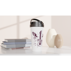 Let's Rock - White 15oz Stainless Steel Travel Mug Travel Mug Globally Fulfilled Music