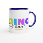 I'm Doing The Best I Can - White 11oz Ceramic Mug with Colour Inside ceramic blue Colour 11oz Mug Globally Fulfilled Motivation