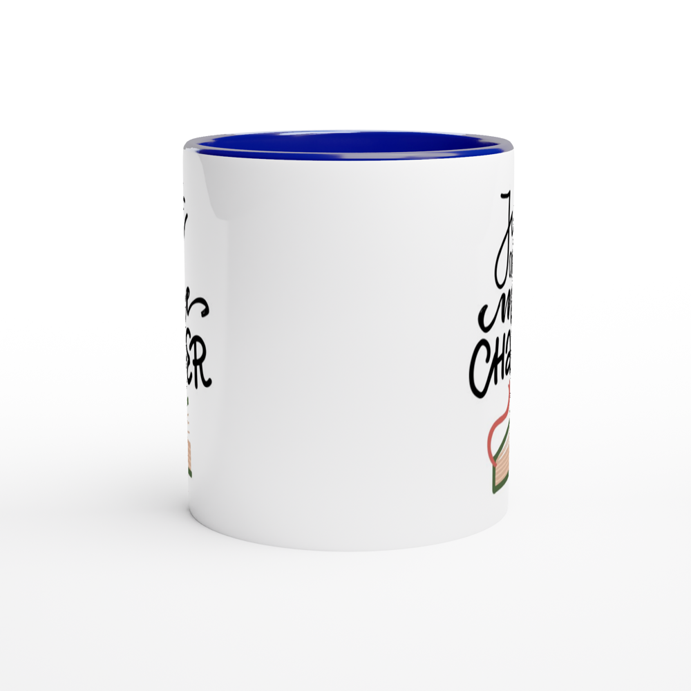 Just One More Chapter - White 11oz Ceramic Mug with Colour Inside Colour 11oz Mug Globally Fulfilled Reading