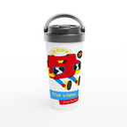The View From The 90's - White 15oz Stainless Steel Travel Mug Travel Mug Globally Fulfilled Retro