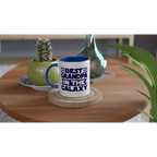 Best Grandpa In The Galaxy - White 11oz Ceramic Mug with Colour Inside Colour 11oz Mug Dad Globally Fulfilled