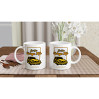 Live The Vintage Life - White 11oz Ceramic Mug White 11oz Mug Globally Fulfilled Retro