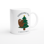 Hanging For Christmas - White 11oz Ceramic Mug Christmas Mug Globally Fulfilled