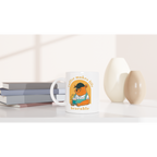 Coffee Makes Life Bearable - White 11oz Ceramic Mug White 11oz Mug animal Coffee Globally Fulfilled