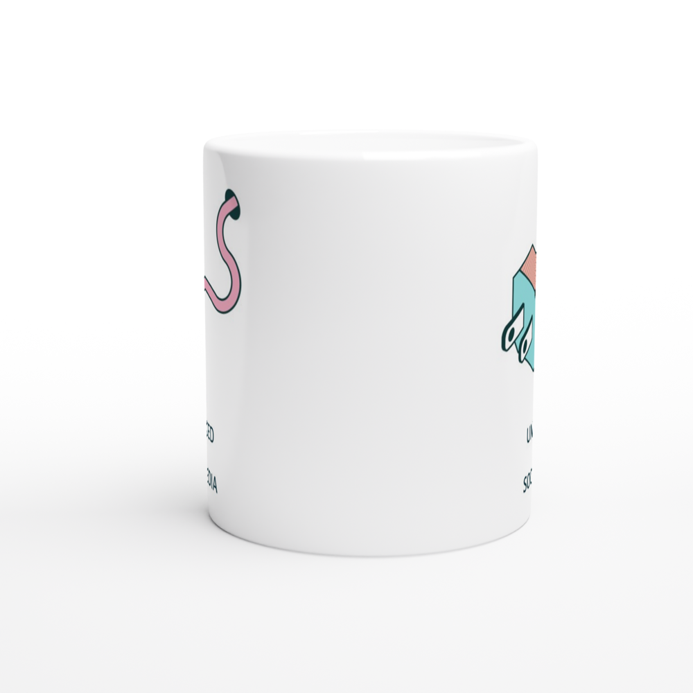 Status: Unplugged From Social Media - White 11oz Ceramic Mug White 11oz Mug Globally Fulfilled Tech