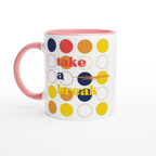 Take A Break - White 11oz Ceramic Mug with Colour Inside ceramic pink Colour 11oz Mug Globally Fulfilled