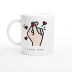 I Love You White 11oz Ceramic Mug White 11oz Ceramic Mug White 11oz Mug Globally Fulfilled Love