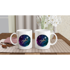 Spaceman - White 11oz Ceramic Mug White 11oz Mug Globally Fulfilled Space