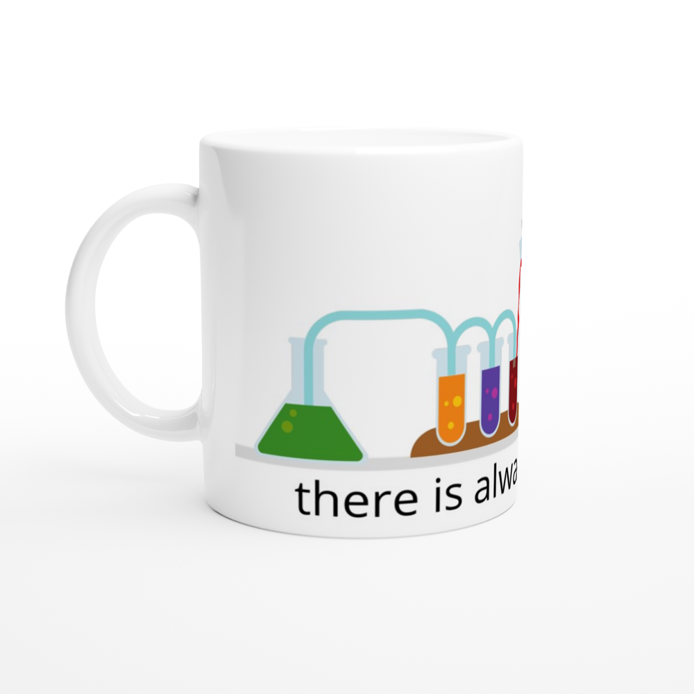 There Is Always A Solution - White 11oz Ceramic Mug White 11oz Mug Globally Fulfilled Science