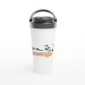 Best Mum In The World - White 15oz Stainless Steel Travel Mug White 15oz Stainless Steel Travel Mug Travel Mug Globally Fulfilled Mum