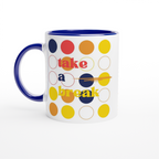 Take A Break - White 11oz Ceramic Mug with Colour Inside ceramic blue Colour 11oz Mug Globally Fulfilled