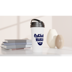 Father's Rules - White 15oz Stainless Steel Travel Mug Travel Mug Dad Globally Fulfilled