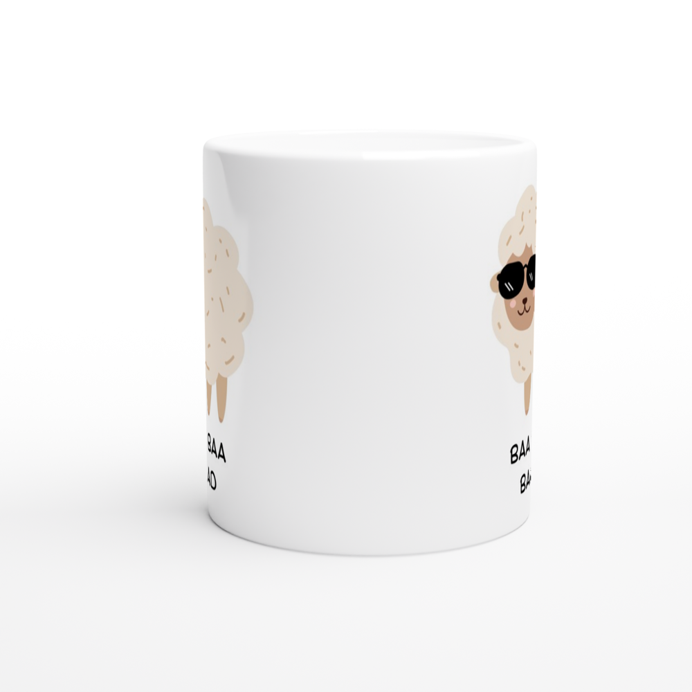Baa Baa Baa Baa Baad - White 11oz Ceramic Mug White 11oz Mug animal Globally Fulfilled