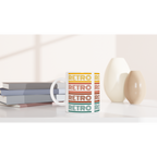 Retro - White 11oz Ceramic Mug White 11oz Mug Globally Fulfilled Retro