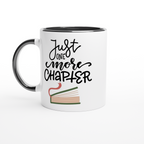 Just One More Chapter - White 11oz Ceramic Mug with Colour Inside ceramic black Colour 11oz Mug Globally Fulfilled Reading