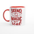 Science, It's Like Magic But Real White 11oz Ceramic Mug with Colour Inside ceramic red Colour 11oz Mug Globally Fulfilled Science