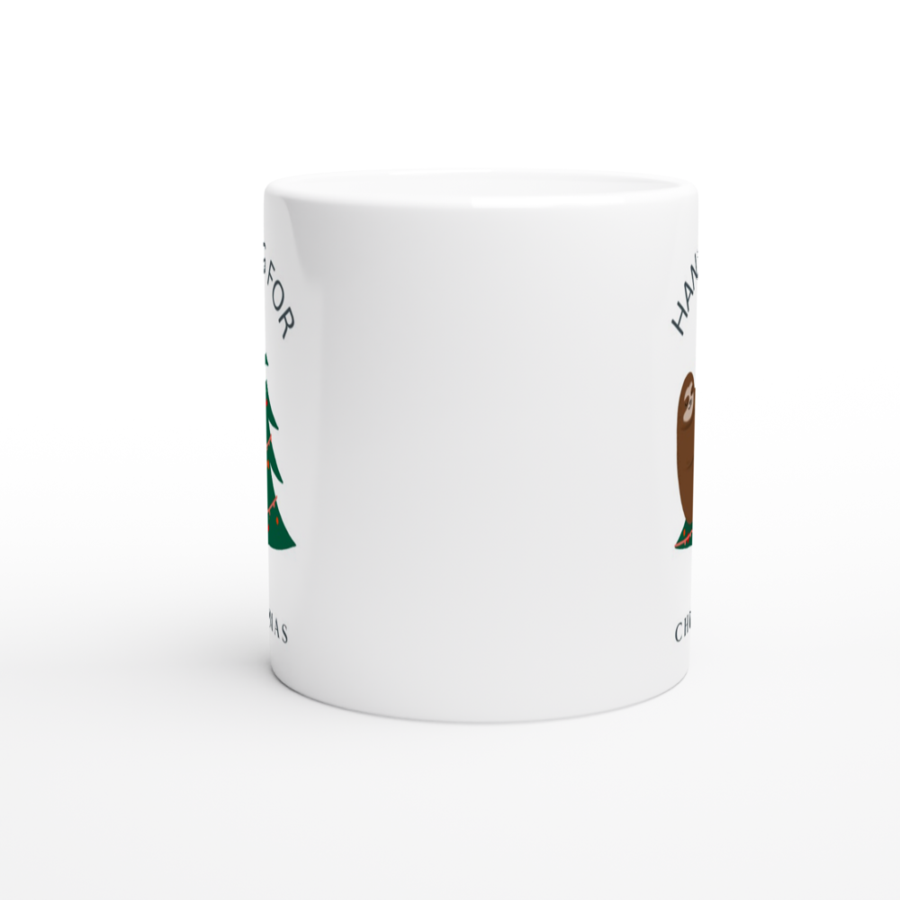 Hanging For Christmas - White 11oz Ceramic Mug Christmas Mug Globally Fulfilled