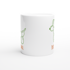 Party Animal - White 11oz Ceramic Mug White 11oz Mug Globally Fulfilled