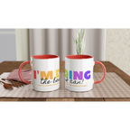 I'm Doing The Best I Can - White 11oz Ceramic Mug with Colour Inside Colour 11oz Mug Globally Fulfilled Motivation