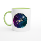 Spaceman - White 11oz Ceramic Mug with Colour Inside ceramic green Colour 11oz Mug Globally Fulfilled Space