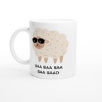 Baa Baa Baa Baa Baad - White 11oz Ceramic Mug White 11oz Mug animal Globally Fulfilled