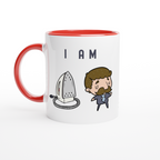 I Am Ironing Man - White 11oz Ceramic Mug with Colour Inside ceramic red Colour 11oz Mug Funny Globally Fulfilled