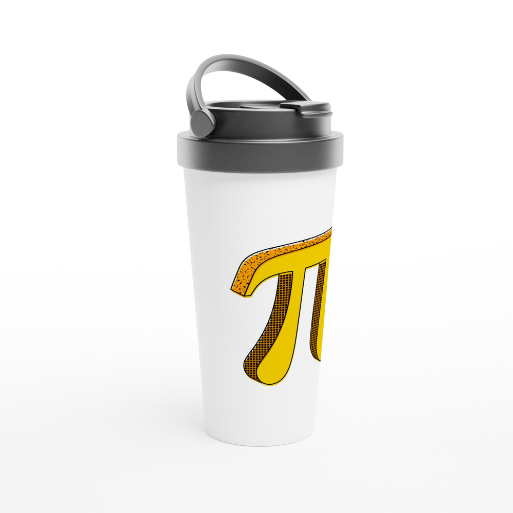 Pi - White 15oz Stainless Steel Travel Mug Travel Mug Globally Fulfilled Maths Science