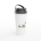There Is Always A Solution - White 15oz Stainless Steel Travel Mug Travel Mug Globally Fulfilled Science