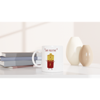 Stay Positive - White 11oz Ceramic Mug White 11oz Mug Globally Fulfilled Motivation