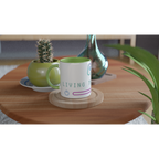 Living The 2D Life White 11oz Ceramic Mug with Colour Inside Colour 11oz Mug Games Globally Fulfilled Tech