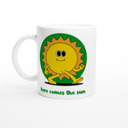 Here Comes The Sun - White 11oz Ceramic Mug Default Title White 11oz Mug Globally Fulfilled Positivity Summer
