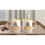 Women Who Read Are Dangerous - White 11oz Ceramic Mug with Colour Inside Colour 11oz Mug Globally Fulfilled Reading