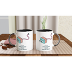 Status: Unplugged From Social Media - White 11oz Ceramic Mug With Colour Inside Colour 11oz Mug Globally Fulfilled