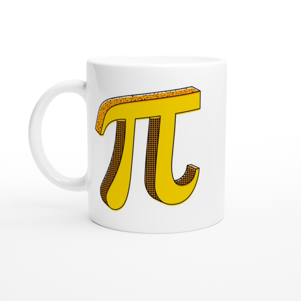 Pi - White 11oz Ceramic Mug White 11oz Mug Globally Fulfilled Maths Science