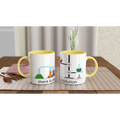 There Is Always A Solution White 11oz Ceramic Mug with Colour Inside ceramic yellow Colour 11oz Mug Globally Fulfilled Science