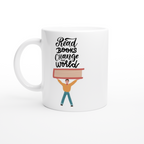 Read Books Change The World - White 11oz Ceramic Mug White 11oz Mug Globally Fulfilled Reading