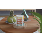 Retro - White 11oz Ceramic Mug White 11oz Mug Globally Fulfilled Retro