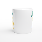 Alien UFO - White 11oz Ceramic Mug White 11oz Mug Globally Fulfilled Sci Fi
