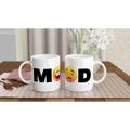 Mood Emoji - White 11oz Ceramic Mug White 11oz Ceramic Mug White 11oz Mug Globally Fulfilled