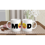 Mood Emoji - White 11oz Ceramic Mug White 11oz Ceramic Mug White 11oz Mug Globally Fulfilled